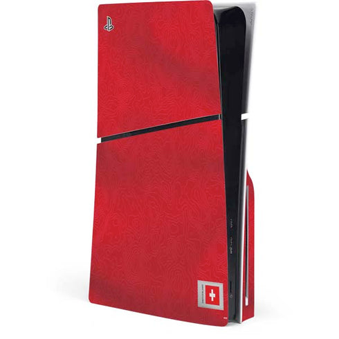 Switzerland Soccer Flag PS5 Slim Disk Console Skin